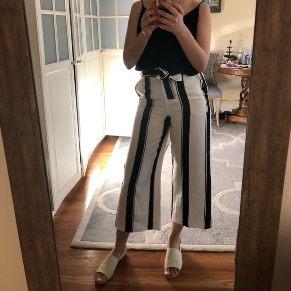 Maje striped culotte polson pants - Picture 3 of 4